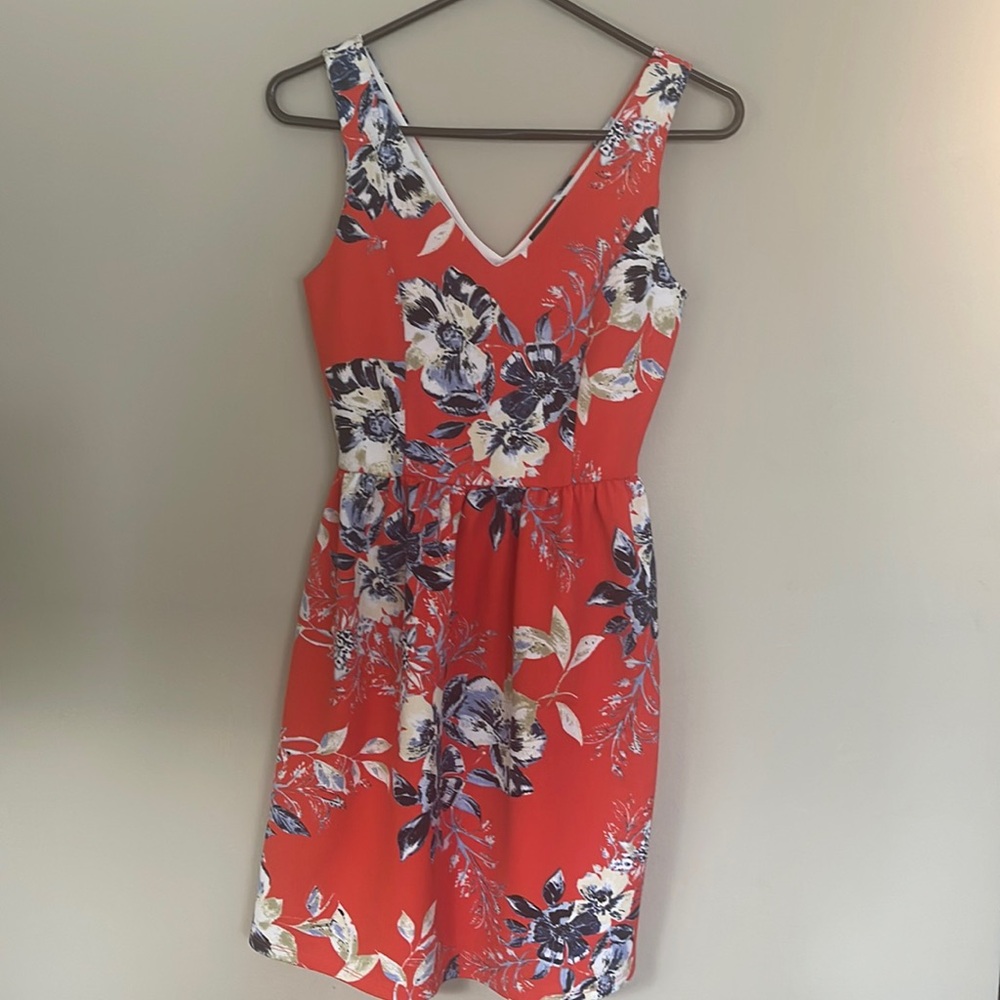 💙 Aqua Floral Midi Dress Size S